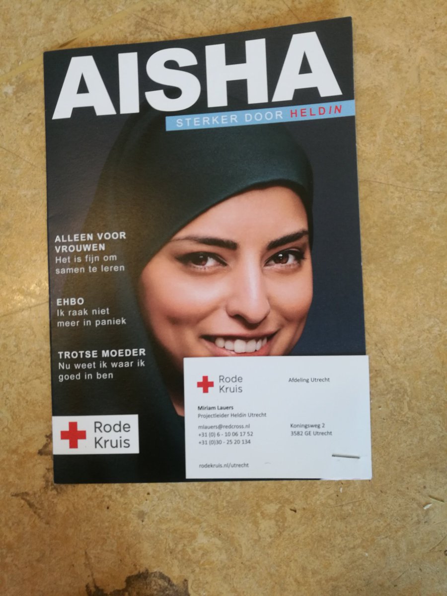 As vrijdag in overvecht een voorlichting  in #Overvecht door het #rodekruis speciaal voor #vrouwen.
Heb je intresse of weet je iemand ,neem contact op en DM mij
