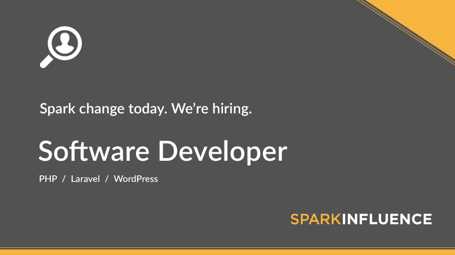 SparkInfluence's tweet image. Are you an experienced developer looking to work on an award-winning platform that helps spark real change? Find our more &amp;amp; apply here: bit.ly/spkdev892a #Laravel #WordPressDevelopment #techjobs #DCjobs