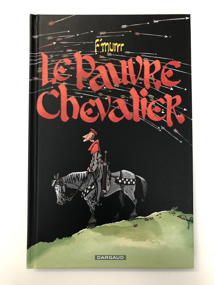 Arrivée du jour 1 : « Le Pauvre Chevalier », de #Fmurrr, nouvelle édition au format d'origine, enrichie d'un très copieux dossier final, recherches, découpages, etc. En librairie le 28 mai @EditionsDargaud accompagné de l'arrivée du jour 2... 