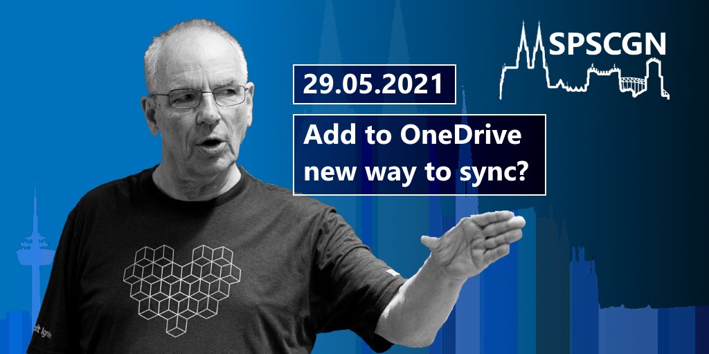 HansBrender's tweet photo. Wieder einmal in Köln: SharePoint Saturday Cologne. Meine Session lautet: 'Add to #OneDrive- new way to sync'. Aber zuerst einmal registrieren: https://t.co/SsDdc2hzv9 #SPSCologne #Microsoft365 #SharePoint #AddToOneDrive https://t.co/8WKHcT9d70