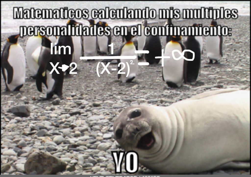 UMUdivulga's tweet photo. 🎉🎉¡Enhorabuena a @CarmenLTW con este meme en el que, a través de una función que tiene como resultado un número infinito♾, nos ha dado una visión cómica de este confinamiento😷

#mememates #UMUMATES #nomeMATESderisa #OrgulloUMU @UMU @FECYT_Ciencia @CienciaGob https://t.co/f1M1eW8E1m