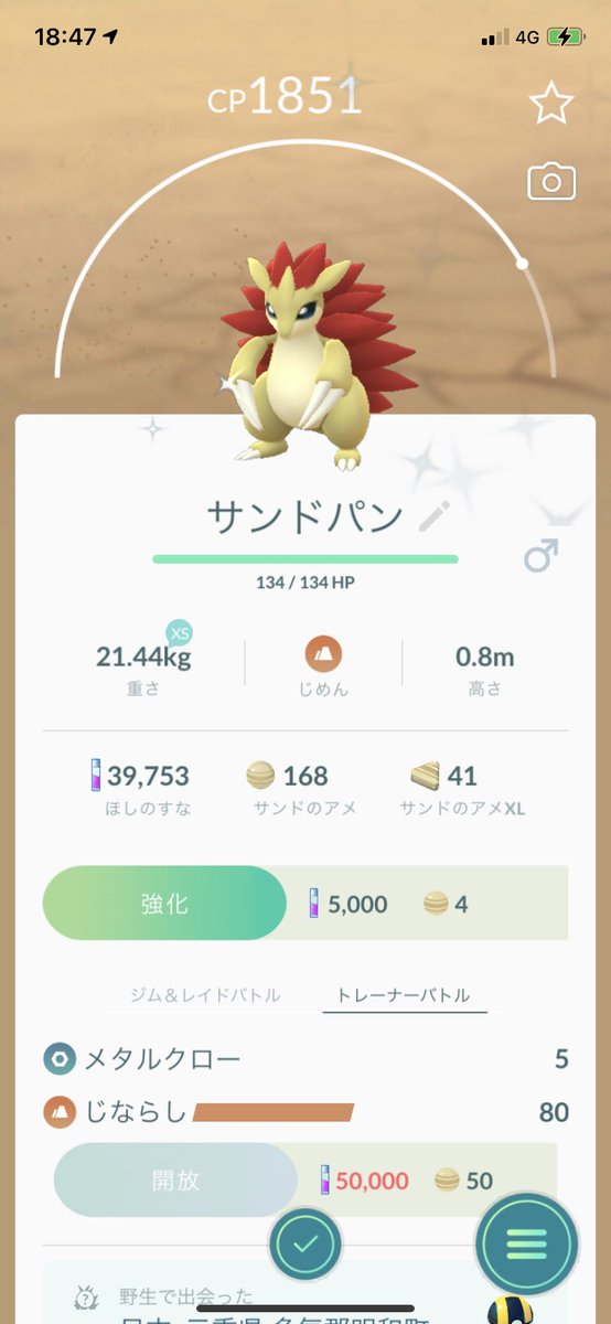ポケモンgo サンドパンの色違い 入手方法と実装状況 攻略大百科