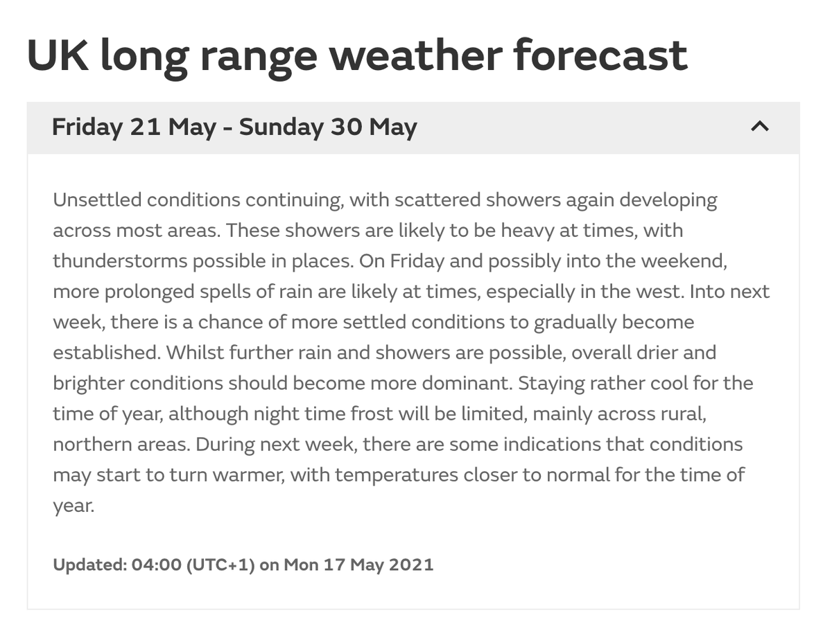 PhilipCaseFW's tweet photo. Our "farmer fears of summer drought" @FarmersWeekly has done the trick again. May has already recorded 90% of its usual rainfall and more 🌧️🌧️🌧️ is forecast

Great for 🌾, but can we have some warmth now please?
#Weather #crops #Harvest21 #whenwillitstopraining https://t.co/CacpgBcL34