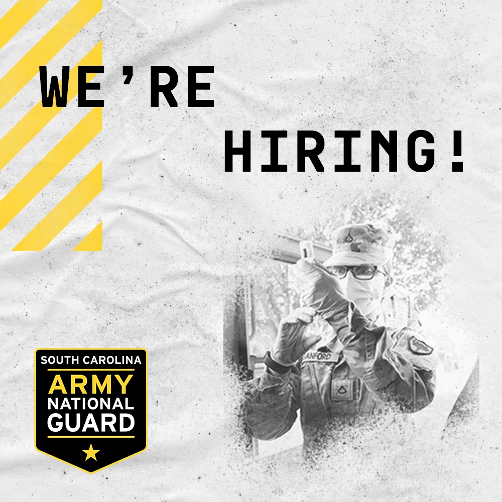 SCArmyGuard's tweet photo. Click the link below to find a recruiter near and more.
https://t.co/MP3f3XVQEu
#MOS #MOSMonday #68W #HealthCareSpecialist #GetStarted #JoinUs #Today #GoGuard #ArmyNationalGuard #GuardStrong #SC #SCNationalGuard #SCGuard #SCARNG #LiveHereServeHere #Careers #Job #NowHiring https://t.co/ApcNVOwbdH