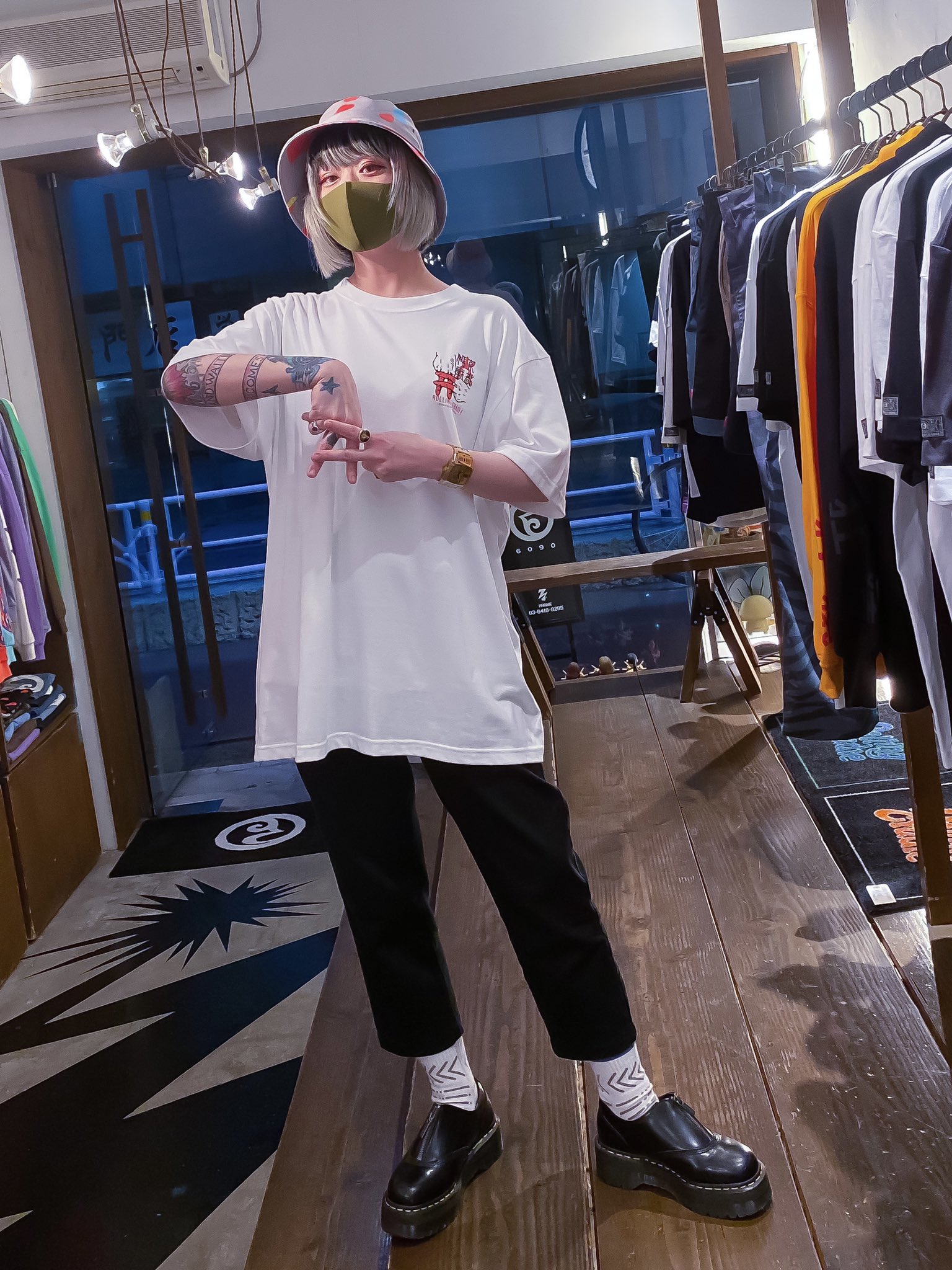 京都大作戦×ROLLING CRADLE コラボレーションロングT 京都大作戦×ROLLING CRADLE コラボレーションロングT