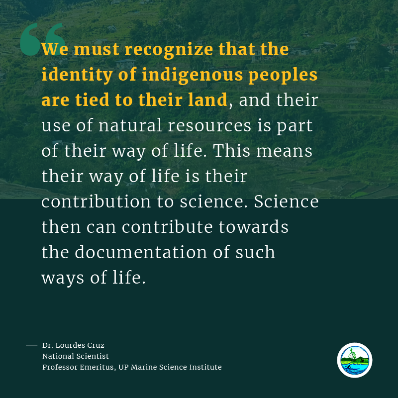 ICCAPH's tweet photo. "We must recognize that the identity of indigenous peoples are tied to their land, and their use of natural resources is part of their way of life... This means their way of life is their contribution to science. " —Dr. Lourdes Cruz
#pagninilay #iccaph #naturesfrontliners https://t.co/elgecCOjh9