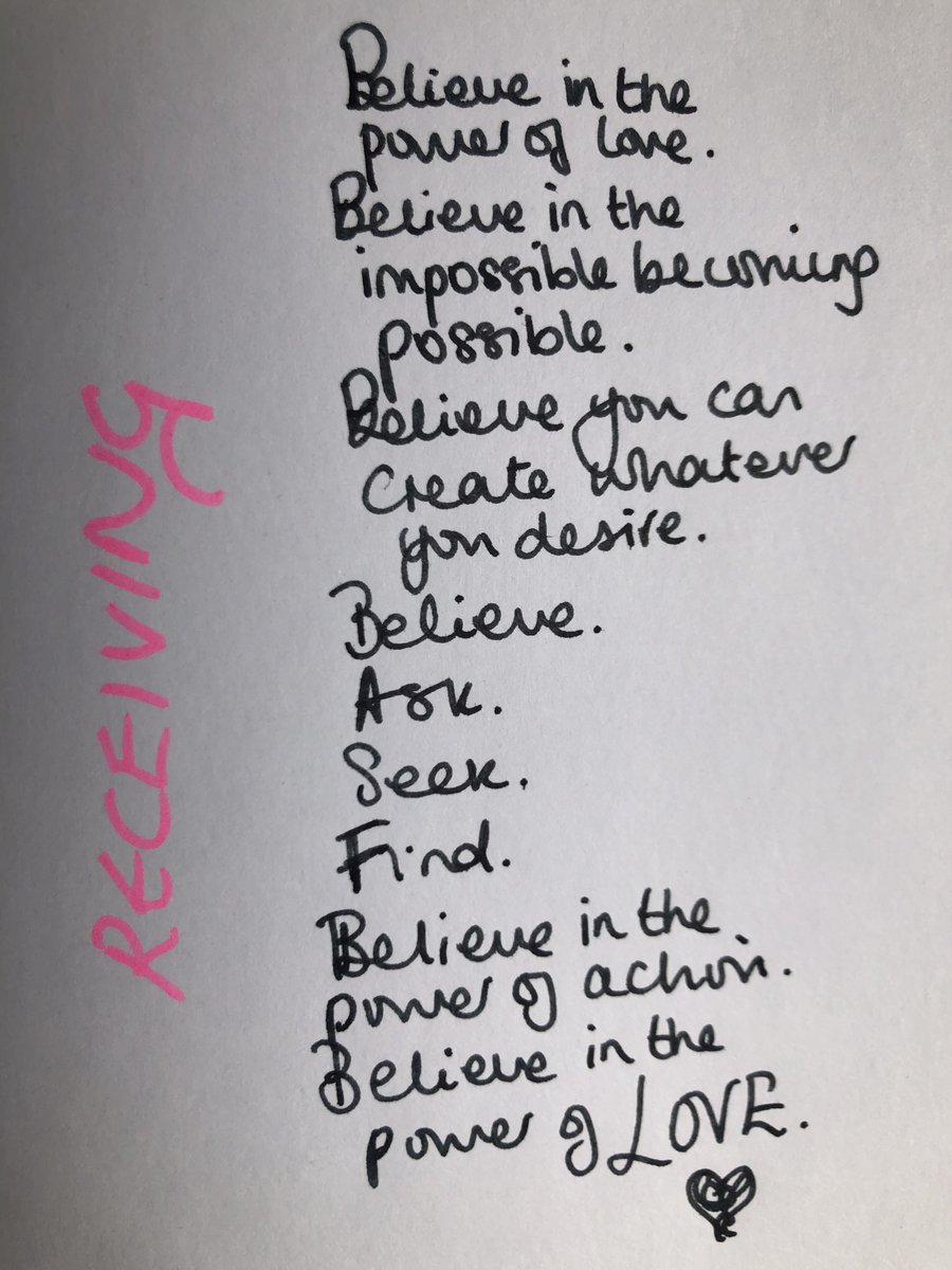 RECEIVING - talking about this on "The Finder of Lost Things" show this evening. Are you ready to receive what you truly desire? For me that was finding Chris, and belief in myself, in him and in love was crucial. Tune in on Facebook <a href="/hannahvelten/">Hannah Velten</a> at 5pm (BST)