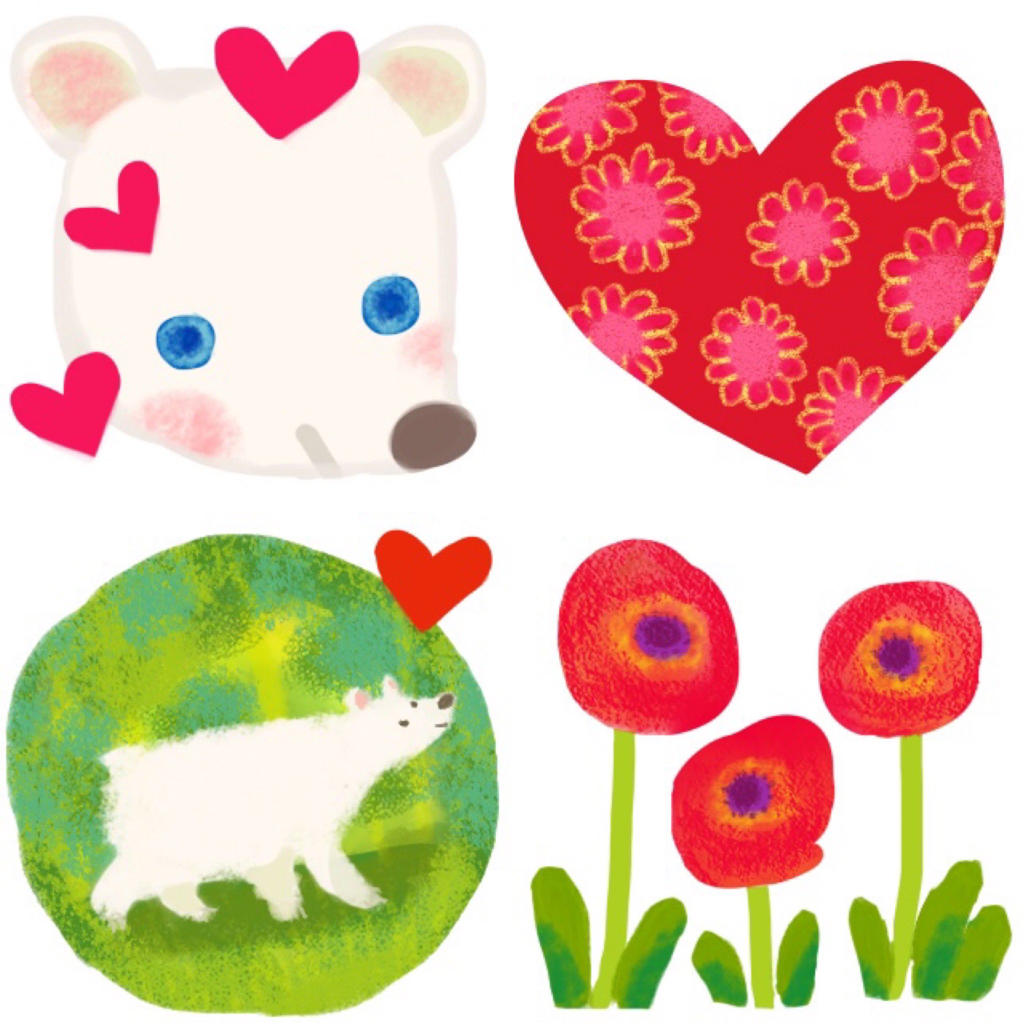 お絵描きすずめ Iphone版の Frescoで絵文字を作りました Frescoはきれいな色で可愛いくかけて嬉しいです こういうイラストでお仕事あるといいなぁ Ipad Proの到着までの期間 サタケシュンスケさんの Frescoの本を熟読してiphoneで練習をして楽しんで