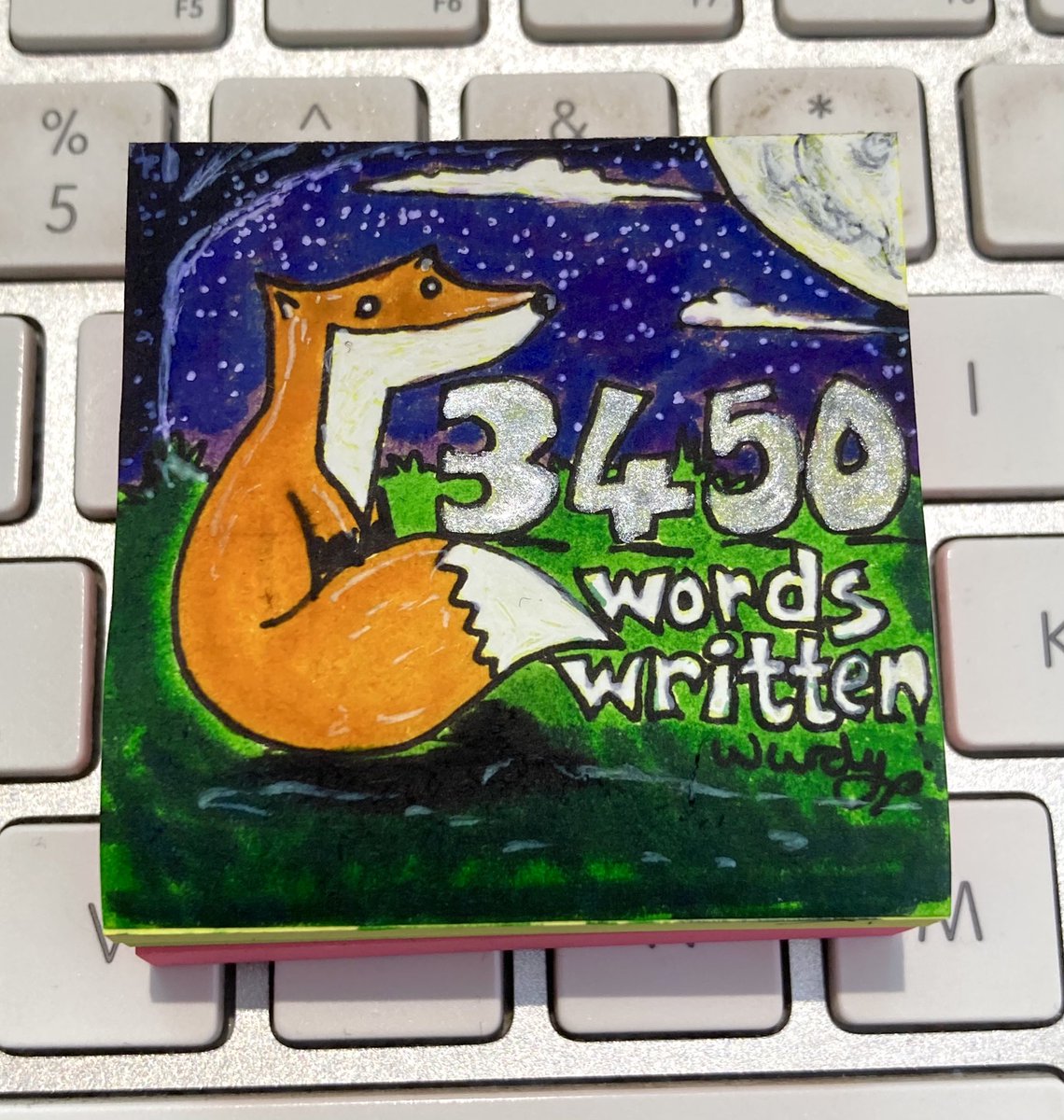 wurdsmyth's tweet photo. #Book13 First Draft word count update: 3,450 words written last night. I had a serendipity with a location, a scene that made me cry (in a good way) and a revelation about the final chapters. Pretty lovely session. Onwards! ✨🥰✨
#helloEstherandArchie
#WriteFoxy🦊 https://t.co/NFI8Znx7fj