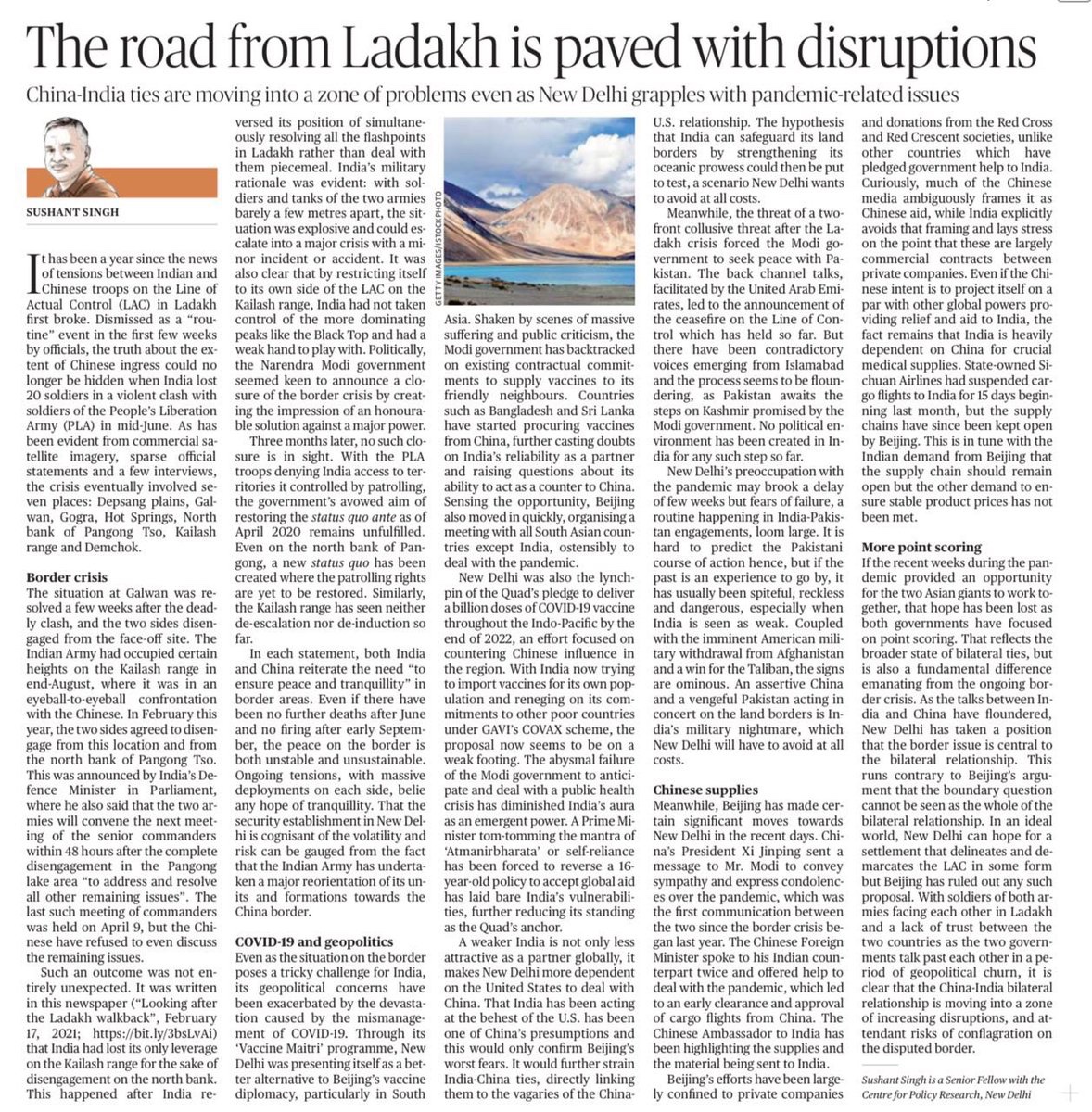 asadowaisi's tweet photo. Cannot forgive @PMOIndia for doing such a shoddy job of dealing with Chinese occupation of our land. Without doubt he is India’s weakest PM. He thought long speeches with tough words will do the job. No PM has caused such long-term damage to our global stature &amp; national security https://t.co/eygXrU1b07