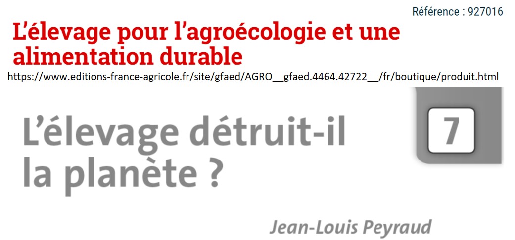 jfhocquette's tweet photo. L’élevage détruit-il la planète ? Jean-Louis Peyraud présente les arguments et contre-arguments concernant l'impact de l'élevage sur la planète. C'est un résumé de son chapitre dans l'ouvrage suivant : https://t.co/oZcEFNbXPe https://t.co/YB57R98ygQ https://t.co/ZPyyLcmzp2
