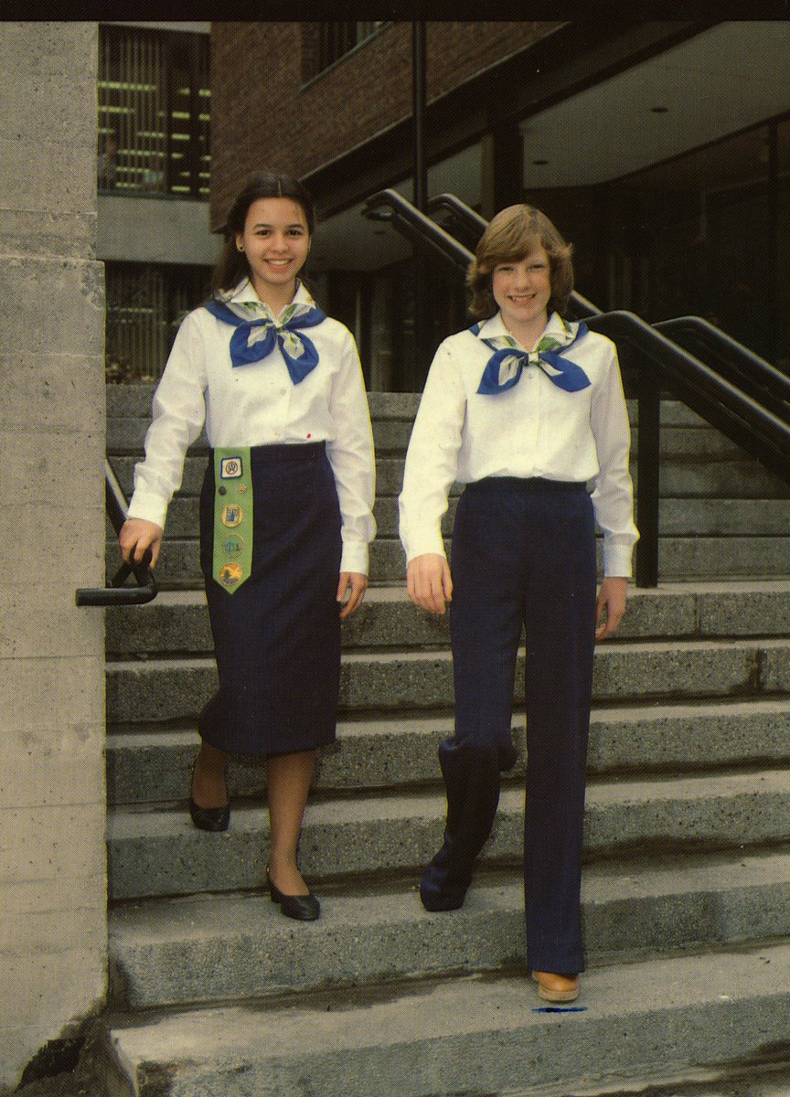 GuidesOwn's tweet photo. Take a look at the original Pathfinder uniform!

For those of you who may have worn it - what did you think of it?

For those of you who joined Pathfinders after - what era of uniform did you wear? https://t.co/HhoIn9ifFa