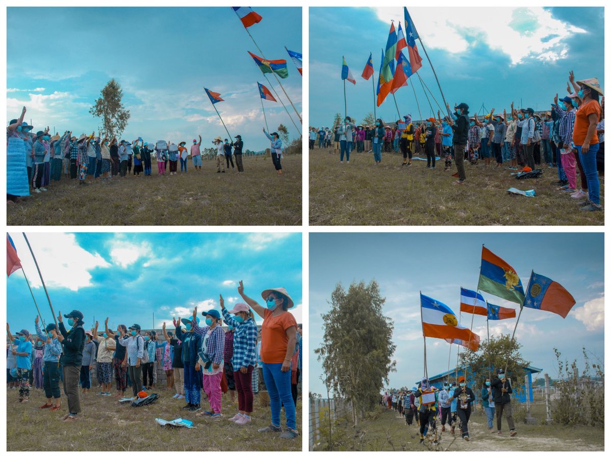 In Loikaw, Kayah State, local people who do not want the military dictatorship staged a rally and protested. They’ve been protesting day and night since the Coup. #WhatsHappeningInMyanmar #MilkTeaAlliance #May17Coup #NoFlyZoneInMyanmar #HumansAreNotShields