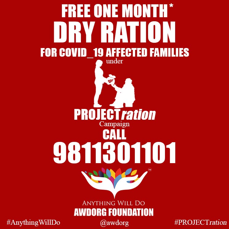 awdorg's tweet photo. Launching #projectRation which will continue to provide dry ration to the needy until July2021. We are determined to distribute one month of free ration to the affected families free of cost post verification.Join us in our endeavors by propagating this relief package widely. https://t.co/U9MlJ8rRtQ