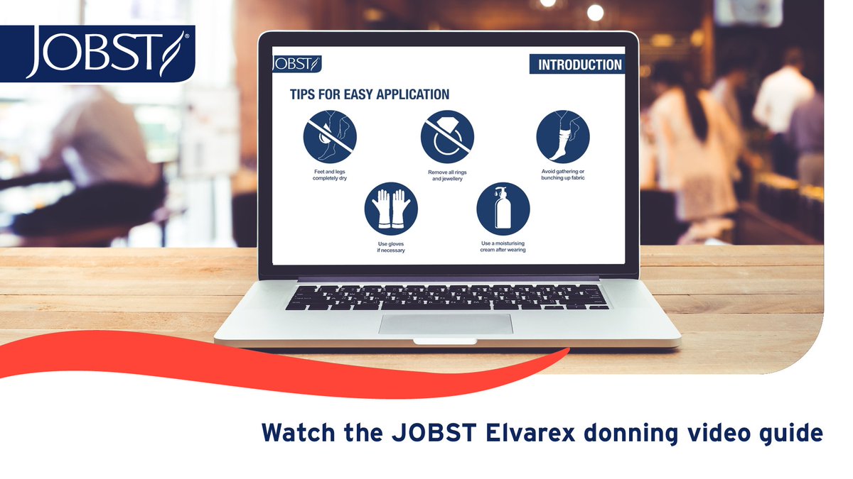 JOBSTUK's tweet image. This step-by-step video guides you and your patients through the donning process of a JOBST Elvarex lower limb garment. Watch the full video here: bit.ly/2Q5dJJE

#compression #lymphoedema