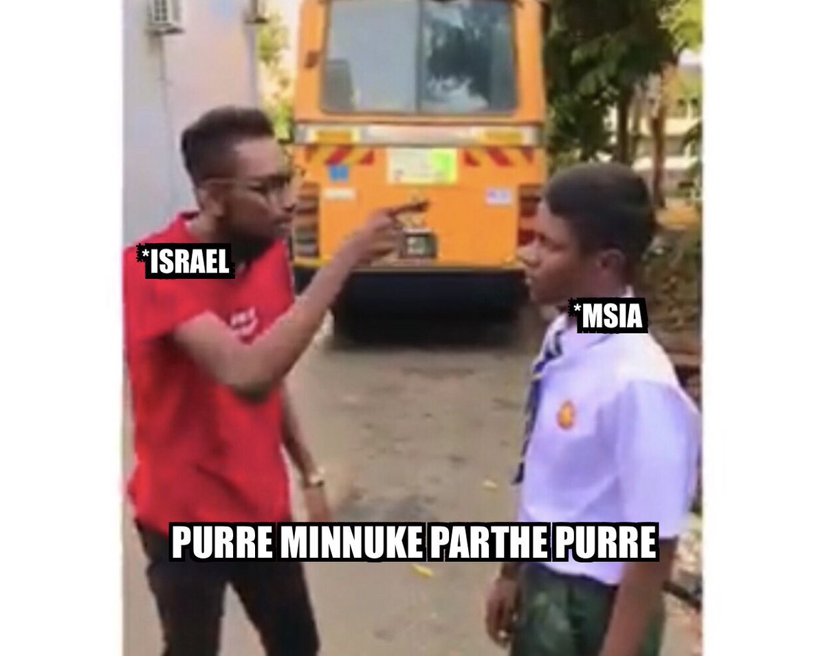 MachaMy2's tweet photo. Israel after finding out Msia’s military equipments https://t.co/NIqVBBPmCQ