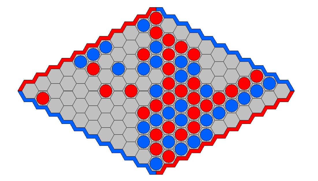 JDHamkins's tweet photo. Math/logic/game theory Twitter: what is your preferred definition of the winning condition in Infinite Hex? Imagine an infinite (edgeless) hexagonal board, upon which Red and Blue place stones, each aiming to connect opposite sides. The game proceeds for infinitely many moves. https://t.co/yiMLLJQqcy