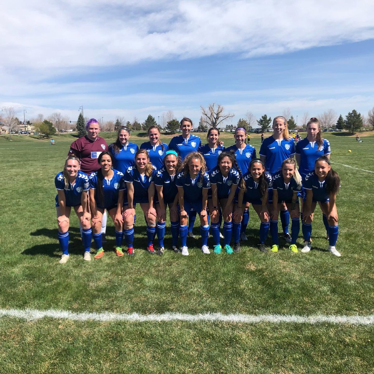Sporting_DW's tweet image. Sporting Denver West game day image drop. Twenty-Threes then Lady Rebels then Rebels and finally the Renegades on a gorgeous Colorado Sunday. #woodsbossbrewing #titleoneofcolorado #coloradoicesoccer @COPremierLeague