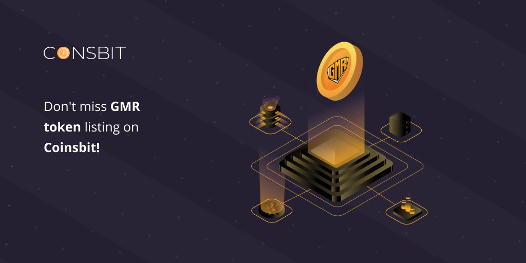 🔥 Don't miss GMR token listing on Coinsbit! 🔥 💥 Dear users, we are glad to announce that GMR token will be available on Coinsbit on 19.05.2021! 💵 Pairs: GMR/BTC GMR/USDT ✅ Follow the link to get more info: facebook.com/coinsbit.io.cr… 🚀 Stay tuned! #Coinsbit #Listing #GMR