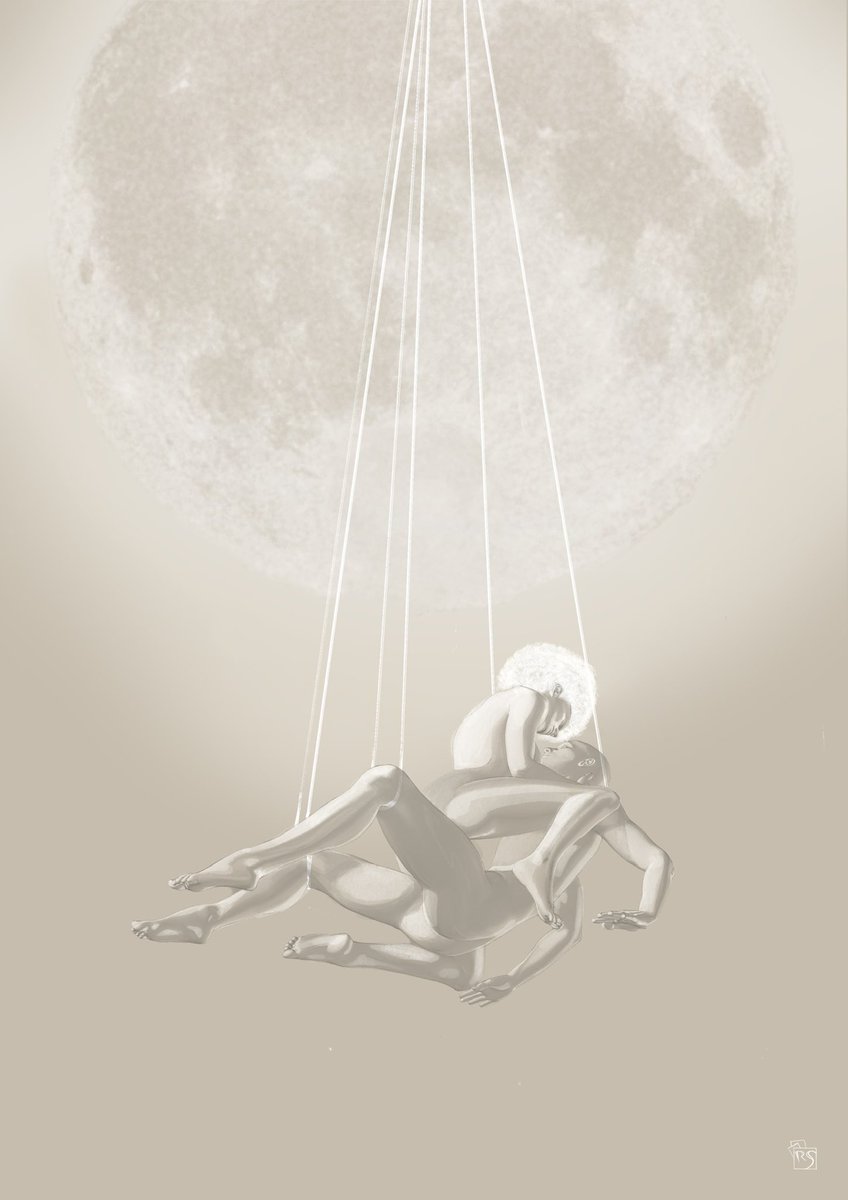 russ_snedker's tweet photo. ‘Woman muses her highly strung man under a full moon’
#interiordesignart #interiorart #breakingstrings #ipadpro #procreate #artforinteriors #visualartist #illustration #artworks #artiseverywhere #visualart #eroticart #artoftheday #artgallery #artcollector
#figurativepainting https://t.co/iEc5ogpa5F