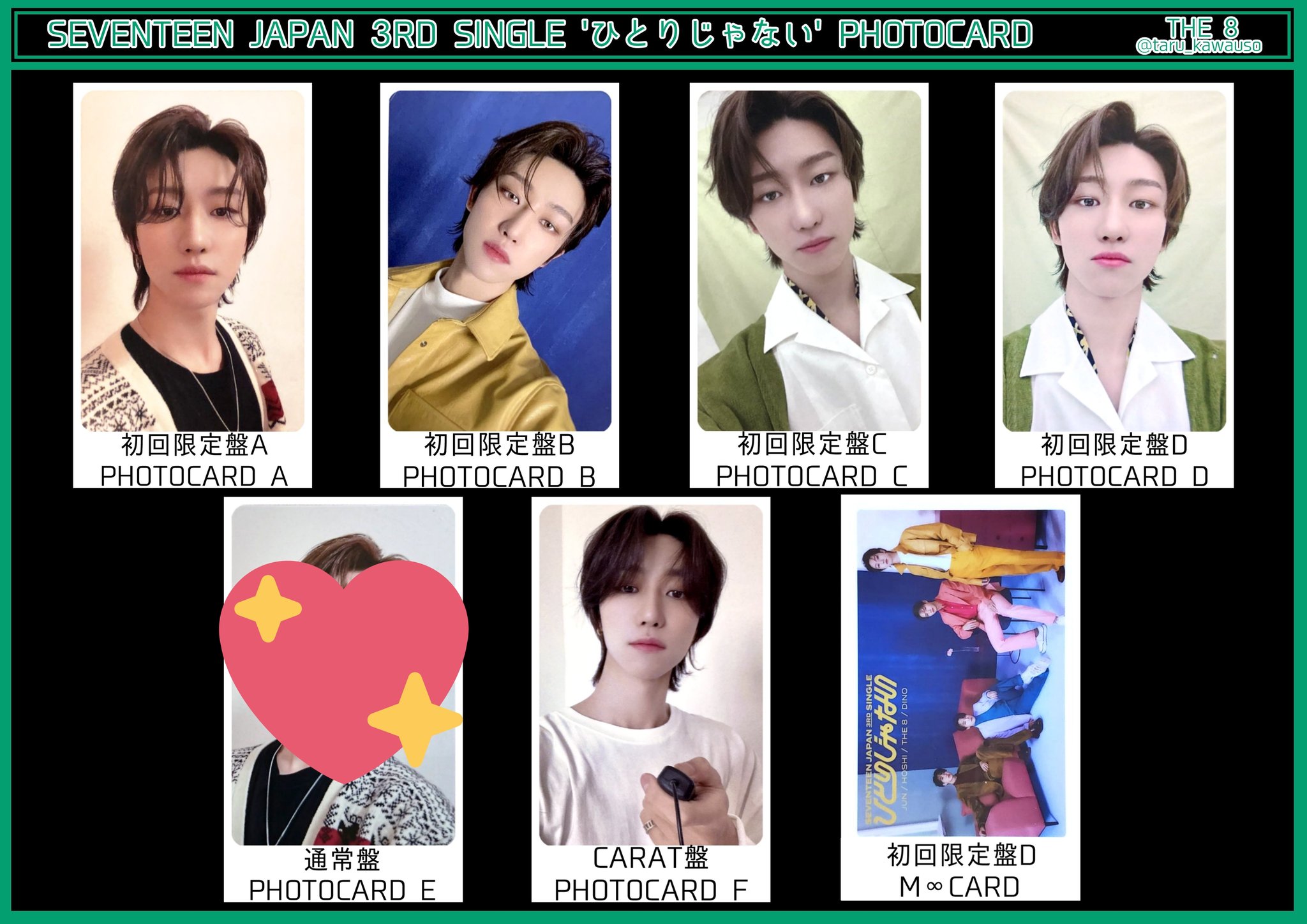 から厳選した SEVENTEEN FC更新特典トレカ THE8 ディエイト CARAT K