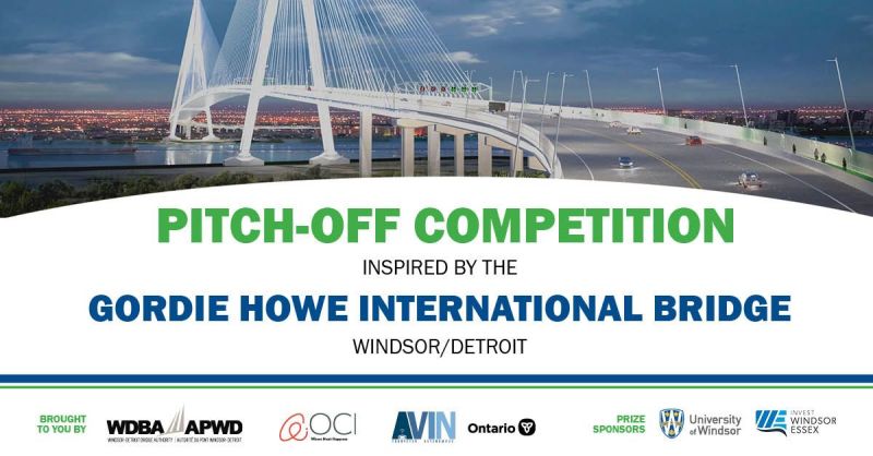 Ontario’s Autonomous Vehicle Innovation Network (AVIN) and Windsor-Detroit Bridge Authority (WDBA) are launching a pitch-off competition for #Ontario. 

Register at lnkd.in/g5nawQJ to participate and receive #smartinfrastructure challenge statements.