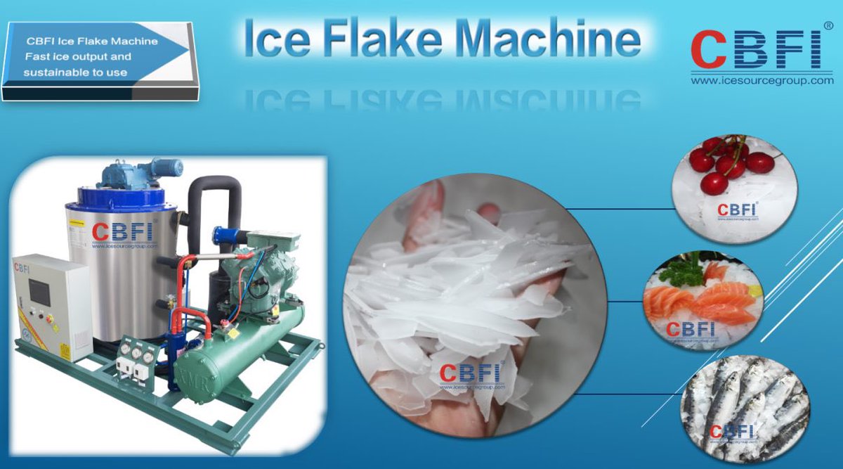 PenhSi's tweet image. CBFI flake ice machine, which is widely used in the seafood processing, seafood cooling and concrete cooling etc.
For more details, please contact:
Email: claire@icemakerchina.com
Tel/WhatsApp/Viber/Wechat: +86 15767052287
#tubeicemachine #flakeicemachine #blockicemachine #cold