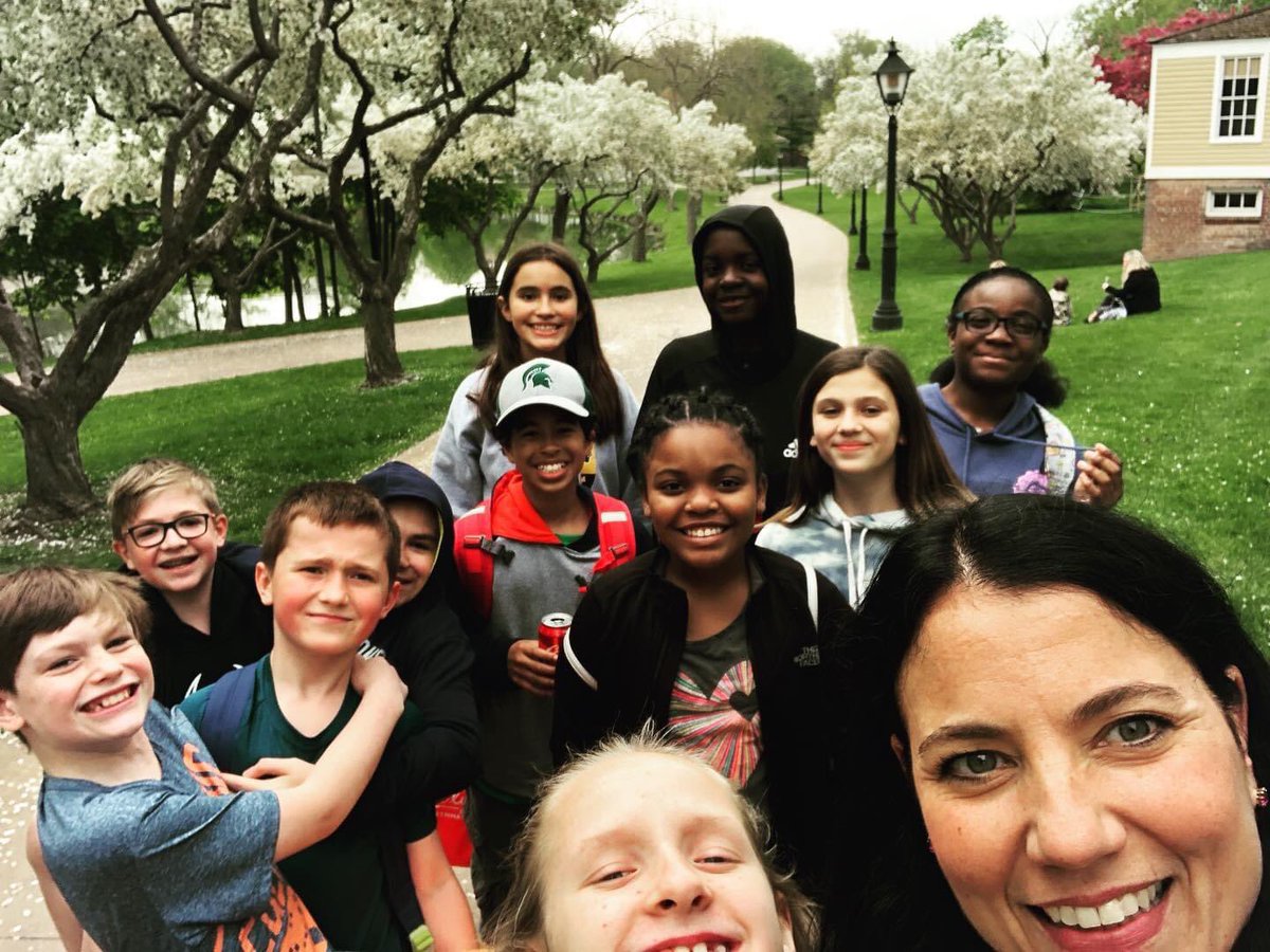 mahaight's tweet photo. #movebackmonday My now 8th graders at Greenfield Village 2 years ago 💙💛 Fun times!!! #CMSPride https://t.co/j8iHWhwsN5