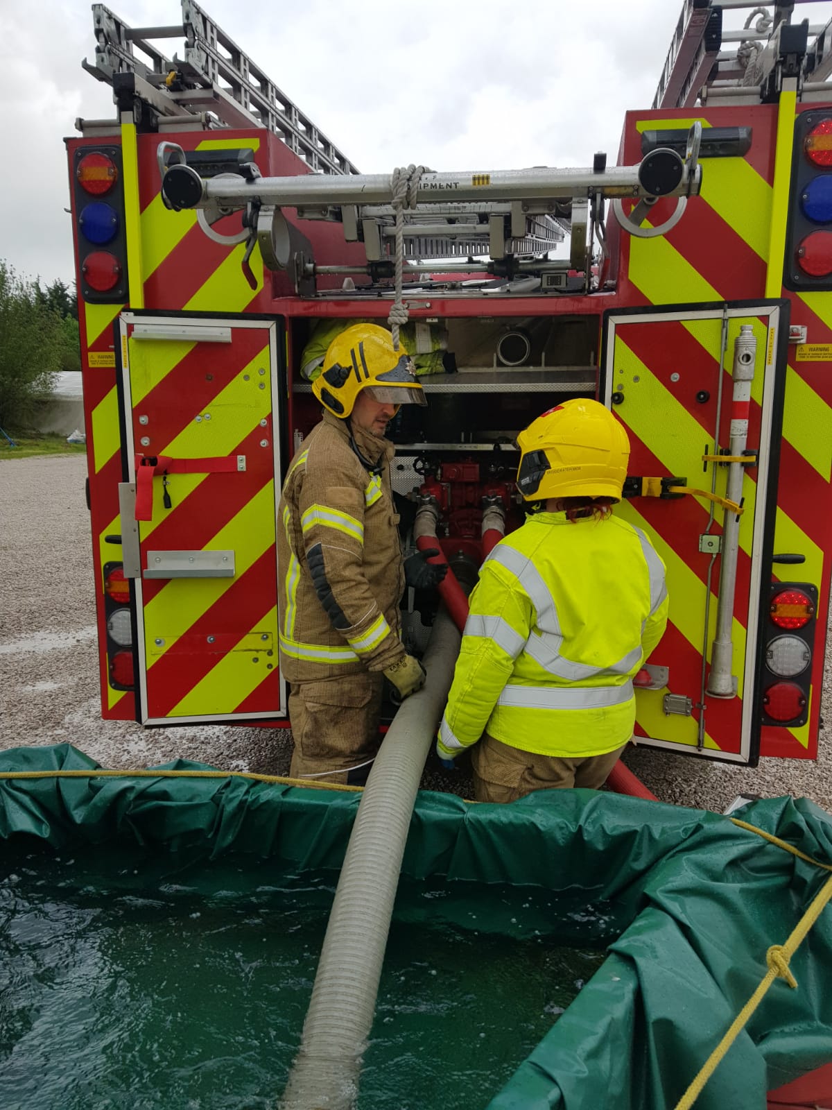 Long Eaton Fire on Twitter "White Watch pump training at Church Wilne