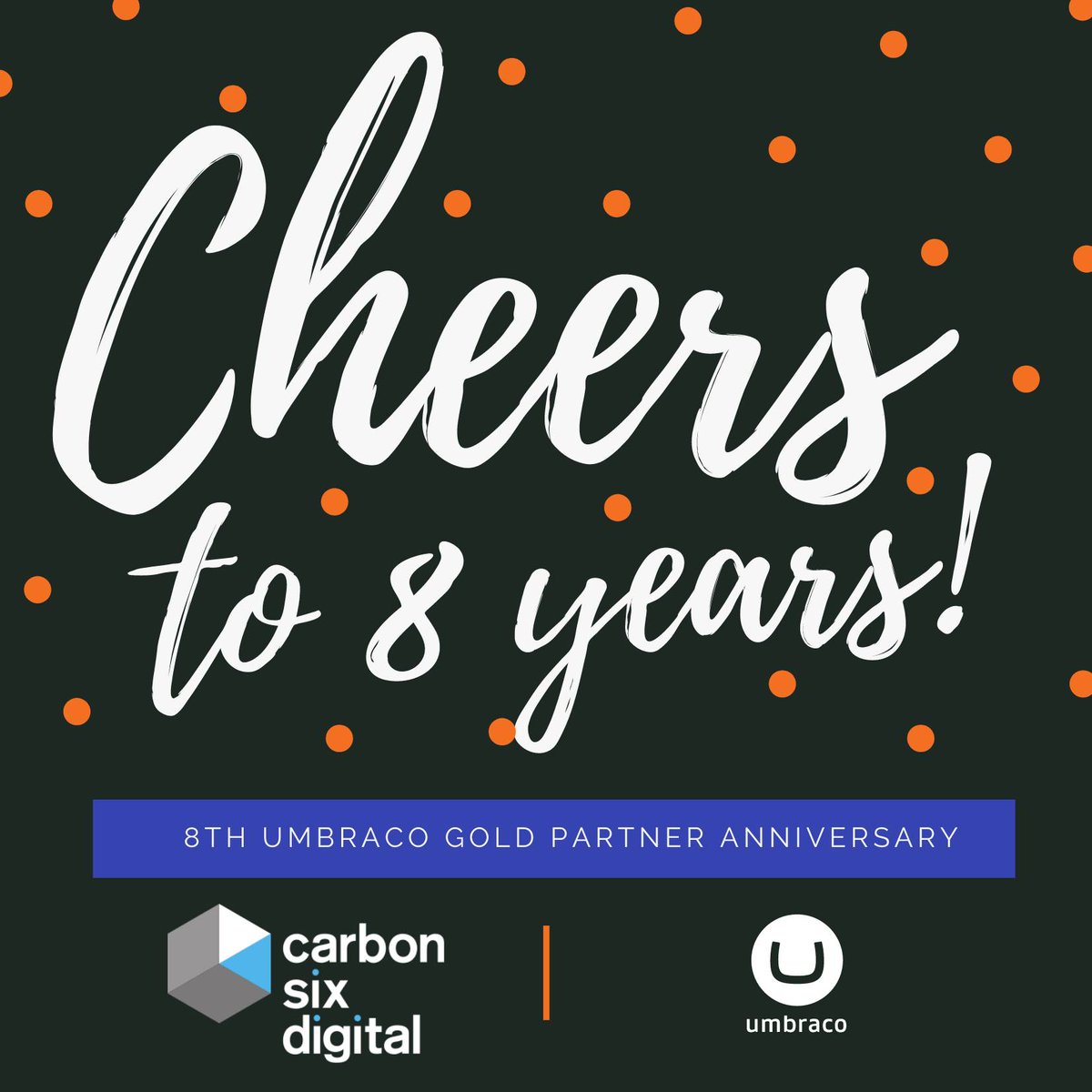 carbon6digital's tweet photo. This week was the 8th Anniversary of our Umbraco Gold Partner Membership. Here's just some of the reasons why we love @umbraco  https://t.co/lNddRocXFf https://t.co/hrynMD3nyU