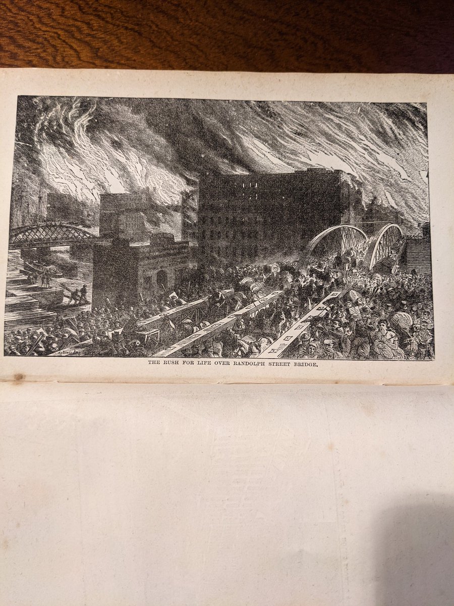 The original 1872 edition of 'Through the Flames and Beyond: Chicago As It Was and As It Is,' published just a few months after the fire.