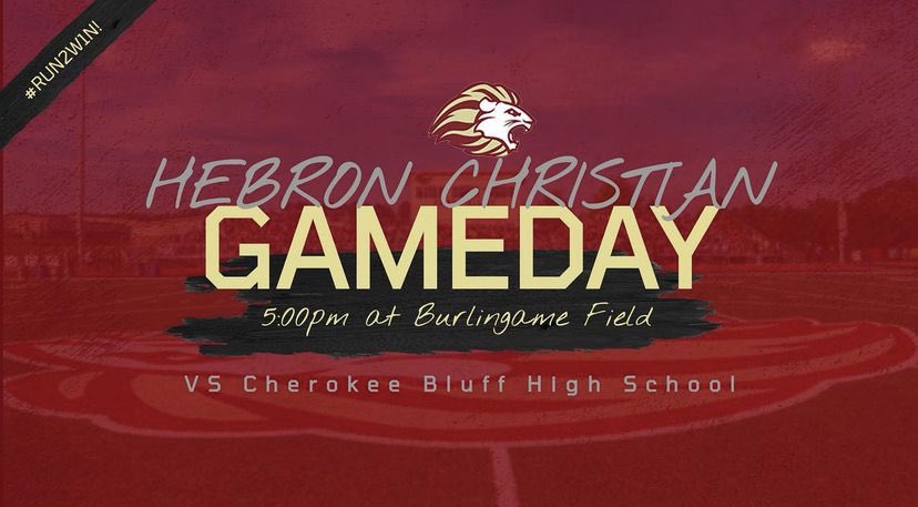 ThePrideHCA's tweet photo. The 2021 season is upon us! Our Hebron Lions 🦁 are facing off against the Cherokee Bluff Bears 🐻 Game starts @5 - Free admission and EVERYONE is welcome! Come support our boys‼️🏈 https://t.co/HpmgbnVRZJ