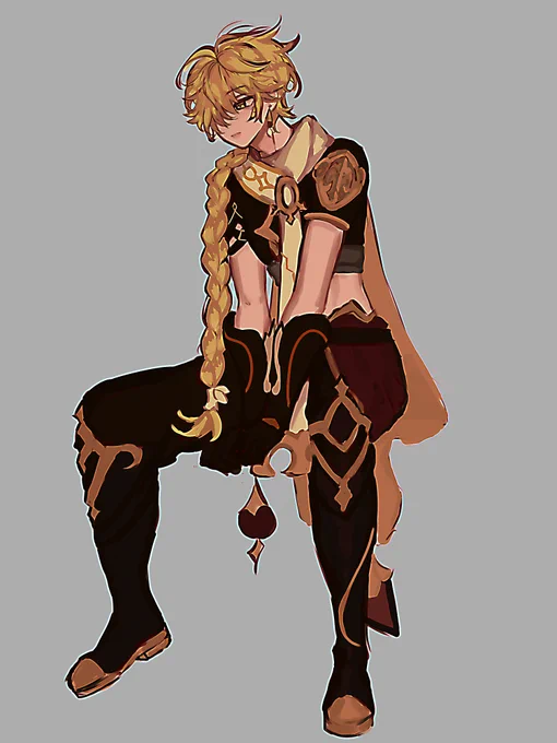 it's my first time drawing a full body in years, so it gotta be aether ;D 
#rkgk 