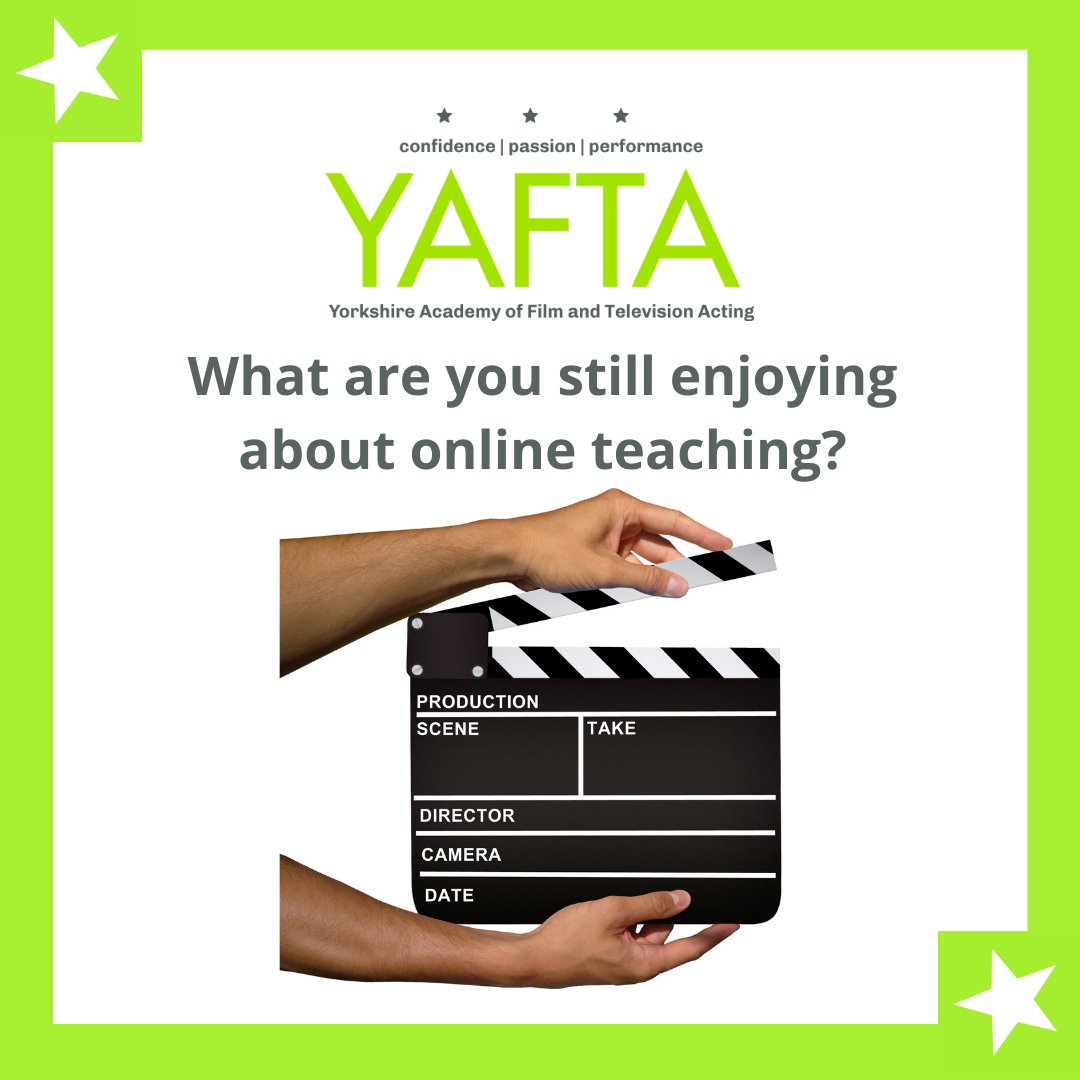 YAFTAUK's tweet photo. Our #onlineactingclasses and #screenactingdiplomas will be continuing alongside our in-person courses and are perfect if you live far away or have a busy work/life schedule. See what David thinks one of the benefits has been below.
#actor #actorlife #actingclasses #zoomclasses https://t.co/q67gyAw4pV