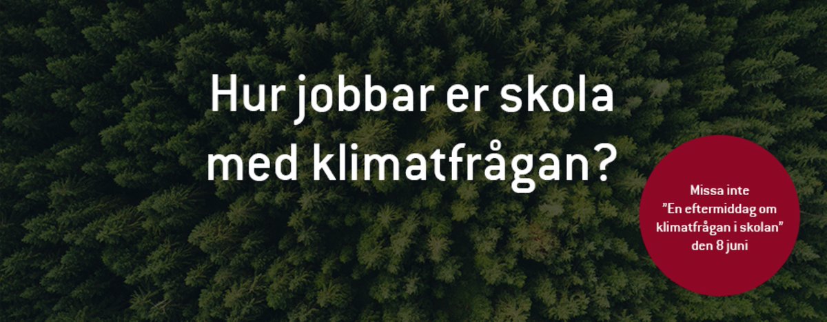 En eftermiddag om klimat 8 juni. Välkomna till en kostnadsfri och digital halvdag där vi vill inspirera och lyfta klimatfrågan. Kunniga föreläsare, goda exempel och viktiga diskussioner i digitalt format.

Läs mer på goteborgsregionen.se/download/18.2c…