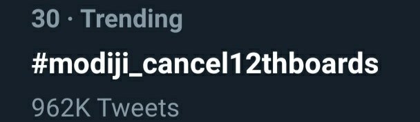 Just few more Tweets 
Then 1 MILLION TWEETS DONE.
#modiji_cancel12thboards 

👉 1 M+ TWEETS In less than  
8 hours  is no joke Govt must understand this and make decision Accordingly 🙏

Please Retweet Max
We All Students have worked hard
To raise our voices ,We deserve Justice.