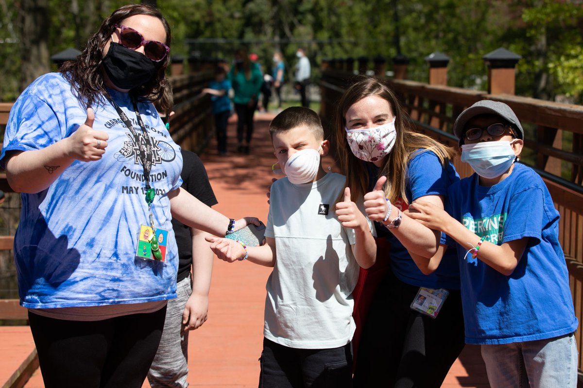 PerkinsVision's tweet photo. Students and teachers in our #Deafblind program participated in #WalkAndRoll4CHARGE to raise awareness and support for @chargesyndrome. All money raised pays for scholarships to cover the cost of school transportation of kids with #CHARGESyndrome. https://t.co/gLMUJNN8Yy