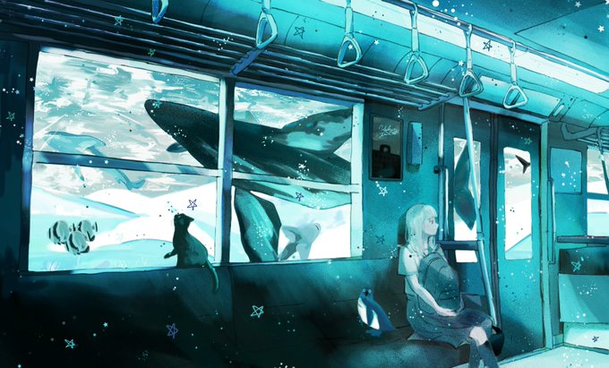 「ロングヘアー 電車内」のTwitter画像/イラスト(人気順)