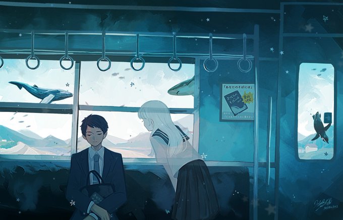 「電車内 白いシャツ」のTwitter画像/イラスト(新着)｜5ページ目