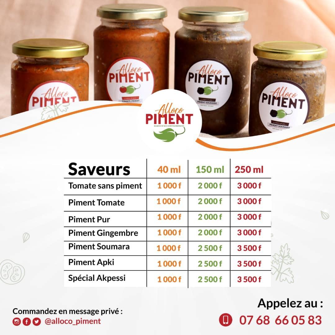 C’était quand ta dernière commande Alloco-Piment ?
Nous sommes disponible :
• CI🇨🇮 
-Mon concept store 
-Epiceridici

• FR🇫🇷 sur Mimeloandco.com
• USA🇺🇸 chez <a href="/54Village/">Village54 I The African brands Shop</a>
• SN🇸🇳 chez So Bio Dakar
• NGR🇳🇪 Chez CantiConcept Store

📞 : 0768660583

#allocopiment #madeinci