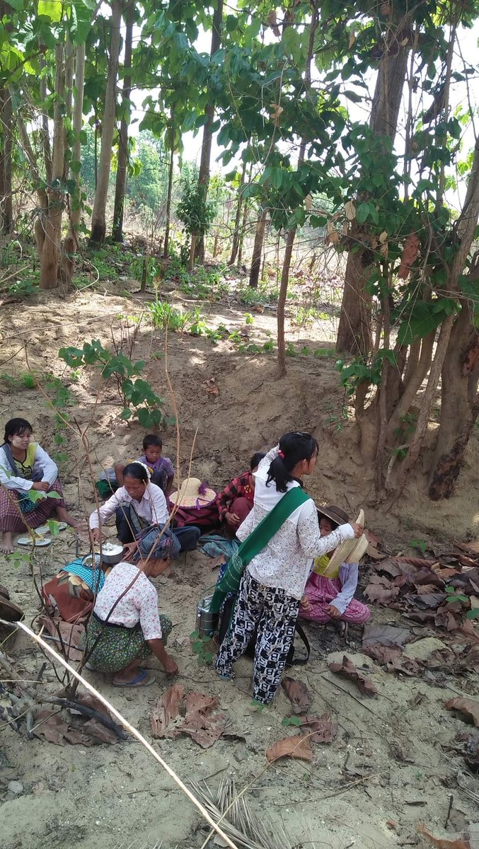 IrrawaddyNews's tweet photo. Residents of Thalin Village in #Sagaing  Region’s #Kani Township fled their homes on Monday as junta troops conducted raids and arrested villagers. (Photo: CJ)
 
#WhatsHappeningInMyanmar https://t.co/S4XDDKbAoP