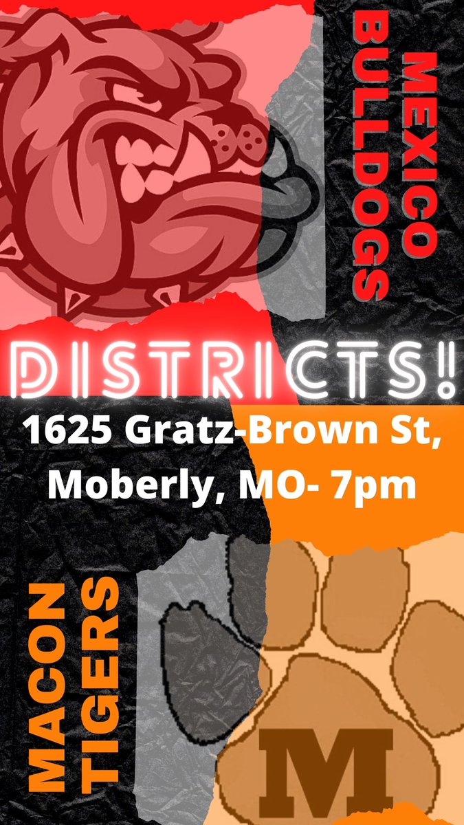 Mexico, MO High School Baseball (@mexico_baseball) on Twitter photo "It's win or go home" time as we take on <a href="/MaconTigersAD/">Macon Activities</a> at 7pm in the district semi-finals tonight at Moberly. #GoDogs "It's win or go home" time as we take on <a href="/MaconTigersAD/">Macon Activities</a> at 7pm in the district semi-finals tonight at Moberly. #GoDogs