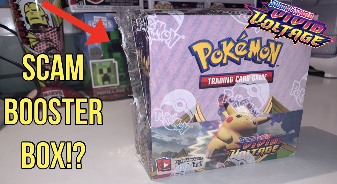 JayMillyVids's tweet image. Opening a SCAM Vivid Voltage Booster Box youtu.be/6nn99F_oBrg #Pokemon #PokemonCards #PokemonTCG #VividVoltage #PokemonScam #Scam #Scammers #Scalpers #BoosterBox