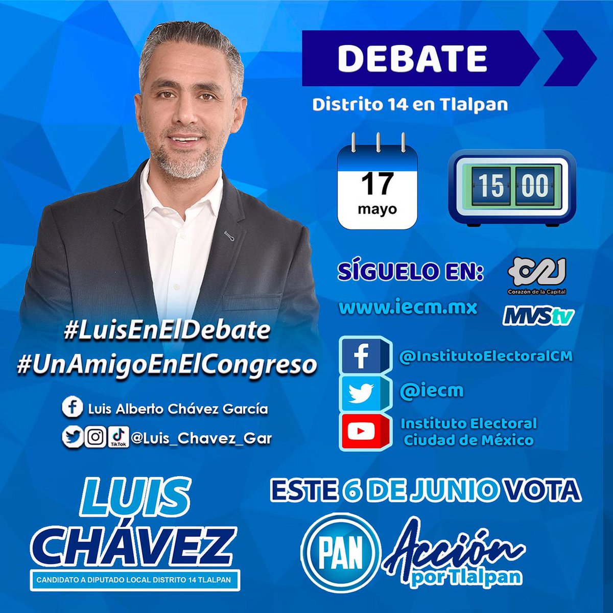 pequechumis's tweet photo. Es hoy!!!! Es hoy!!!!
#UnAmigoenelCongreso #DebateChilango #SiHayDeOtra #LuisEnElDebate https://t.co/TUn0s2ddAv
