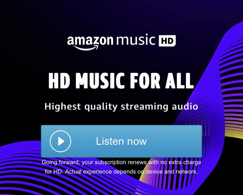 Hot off the heels of Apple’s Hi-Def streaming announcement today, ⁦@amazonmusic⁩ is now offering HD for no extra charge