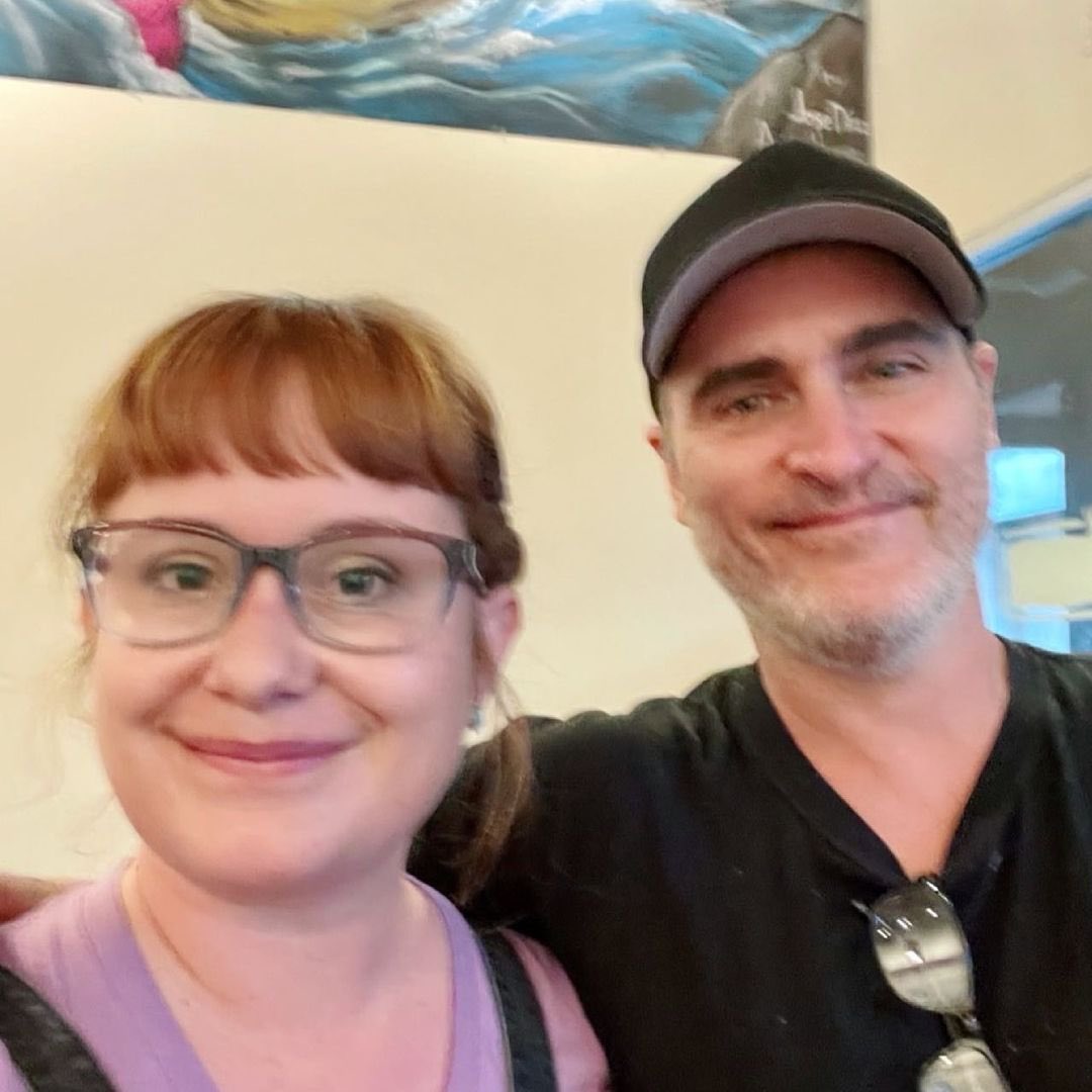 Joaquin Phoenix visits Vegan Restaurant, Native Foods in Los Angeles