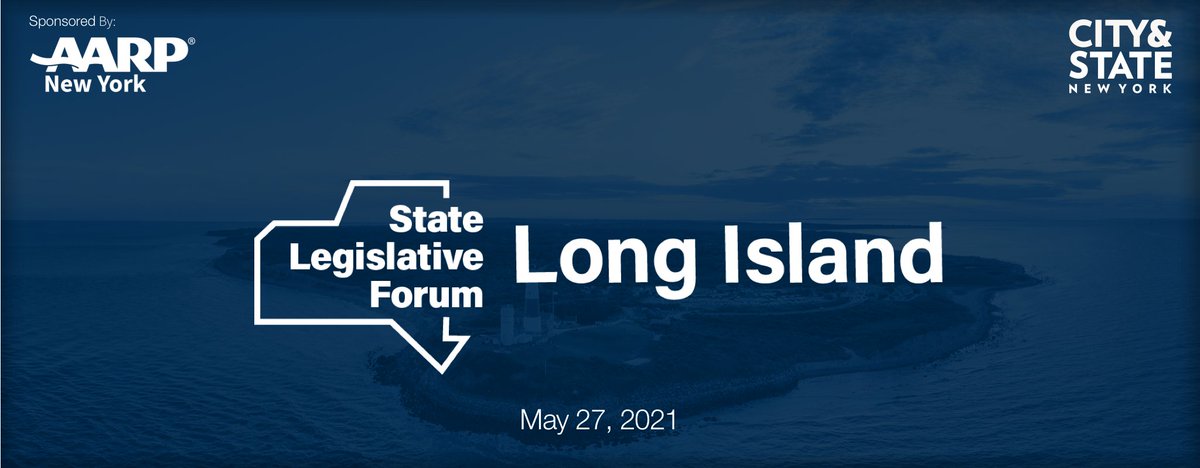 On May 27th, join our State Legislative Forum with Long Island lawmakers including @Brooks4LINY @AnthonyHPalumbo @judygriffinny @fred_thiele & @SteveEngles! Join the conversation & RSVP: bit.ly/3awPfjW