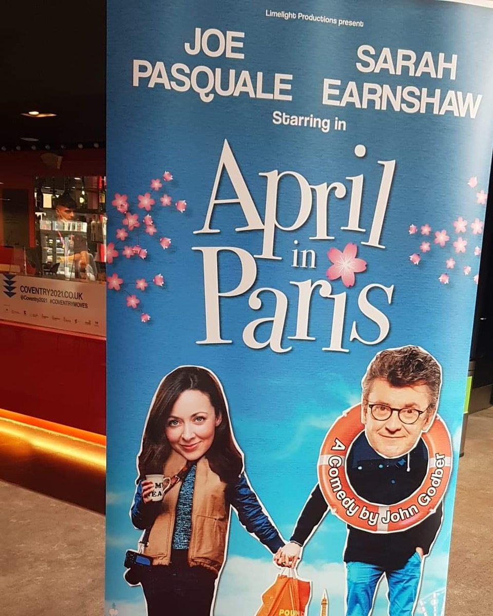 First Theatre Press night of 2021.
<a href="/Nicenic63/">Julie Wallis</a> is reviewing April in Paris at @belgradetheatre until 19th May
#coventry #cityofculture2021