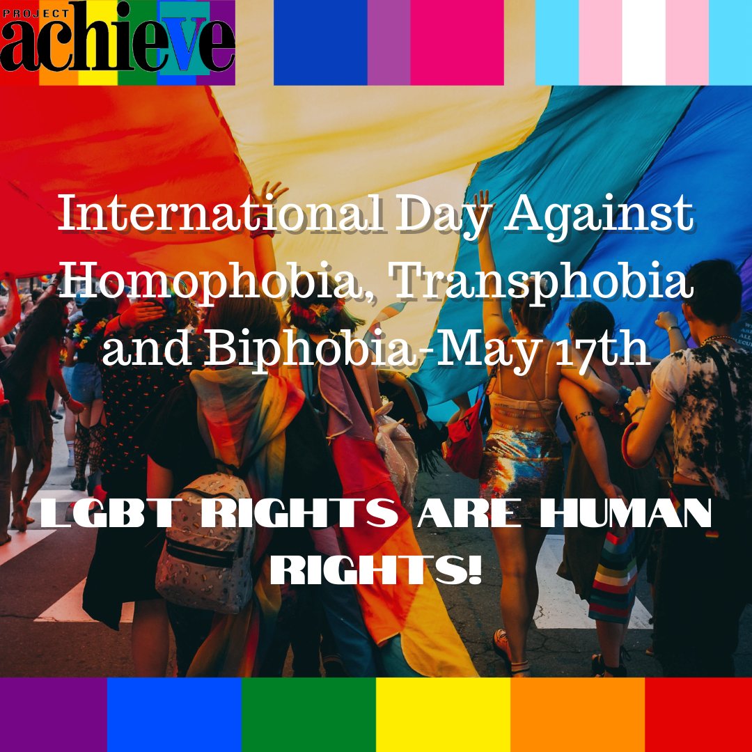 AchieveNYC's tweet photo. Today is the day we celebrate sexual and gender diversity across the world! We thank all of our participants that fight everyday against the systems and ignorance trying to keep them down and are proud of who they are! LGBT rights are human rights! #IDAHOBIT  #LGBTQ https://t.co/dldE7TeMTQ