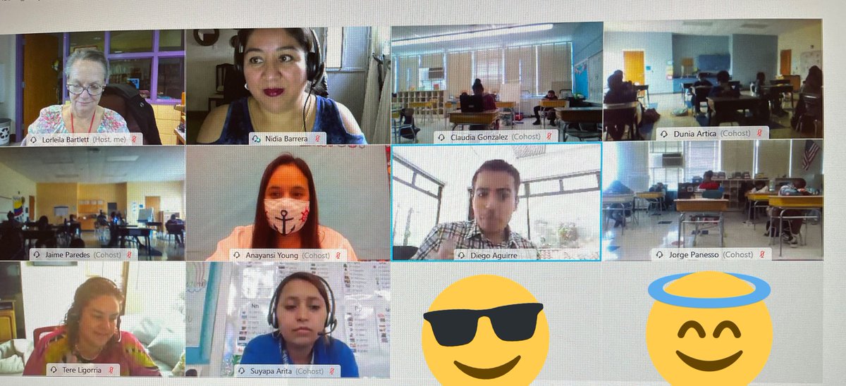 LorLanBar's tweet photo. Our Spanish Immersion scholars were able to have a great STEM conversion with scientists from Guatemala!#Global #HowWeParticipate #STARward #RTI @WHOwenES @CumberlandCoSch https://t.co/MMQsEoyfqY